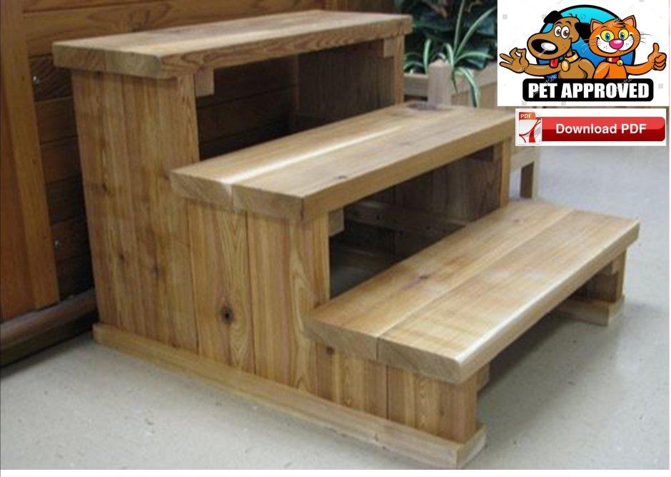 Подставка из 3 ступеней из дерева