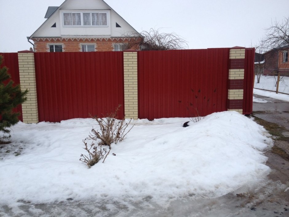 Имитация кирп столба