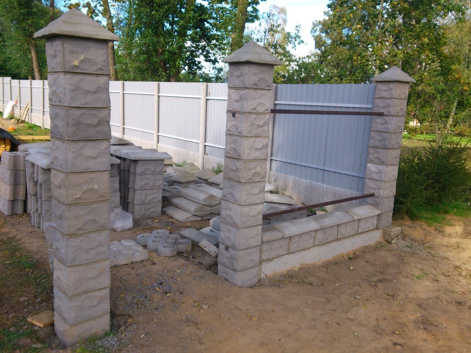 Панели для столбов забора