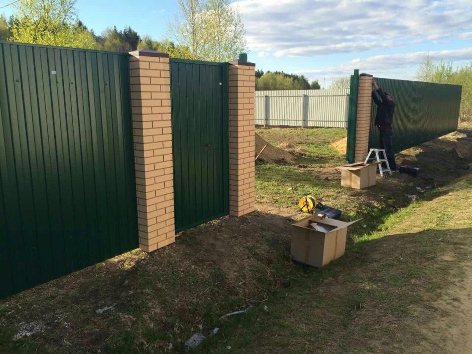 Забор без фундамента