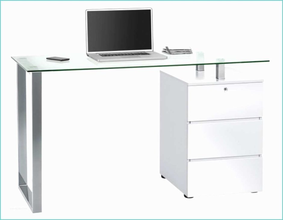 Письменный стол со стеклянной столешницей