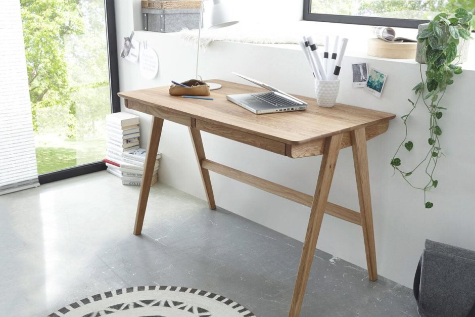 Стол письменный Сканди белый