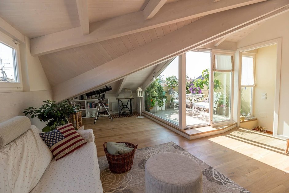 Мансарда с панорамными окнами