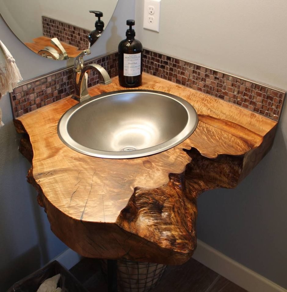 Фартук над раковиной в ванной