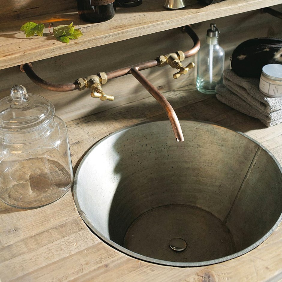 Столешница для ванной из бетона