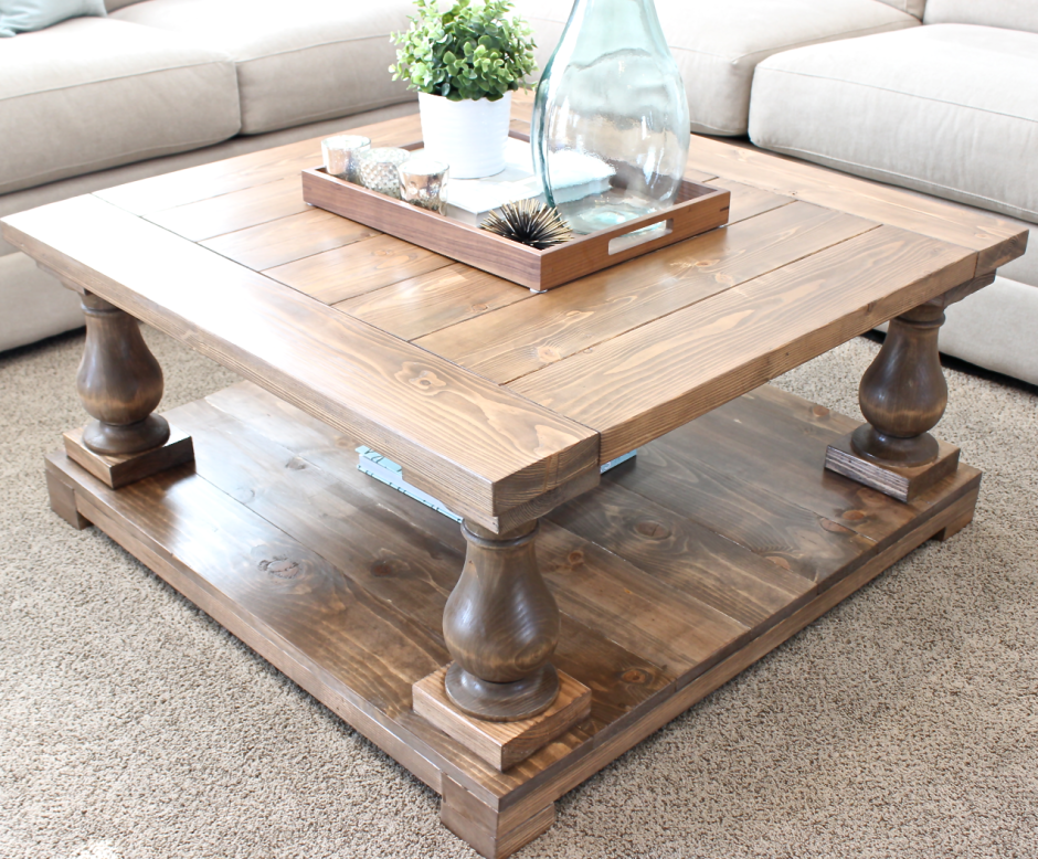 Журнальный стол из досок