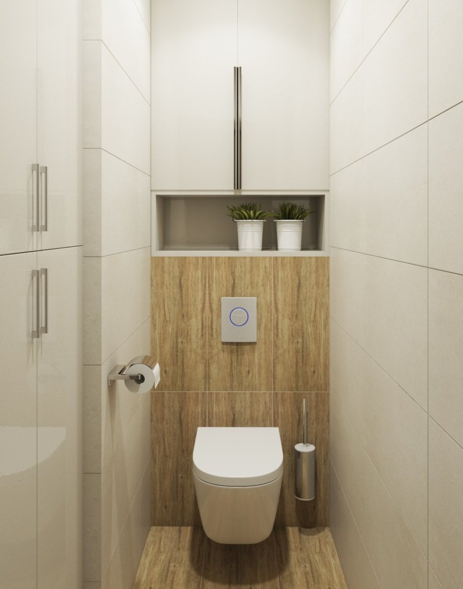 Полочки в ванной с подсветкой