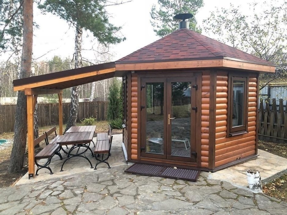 Крытые беседки для дачи
