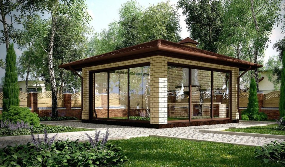 Терем беседки застекленные