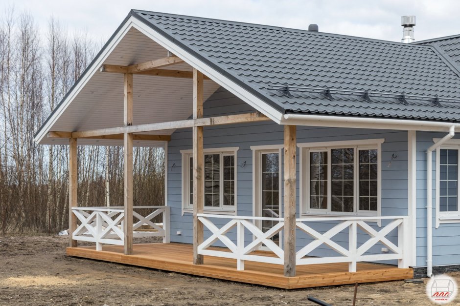 Каркасная веранда под ключ