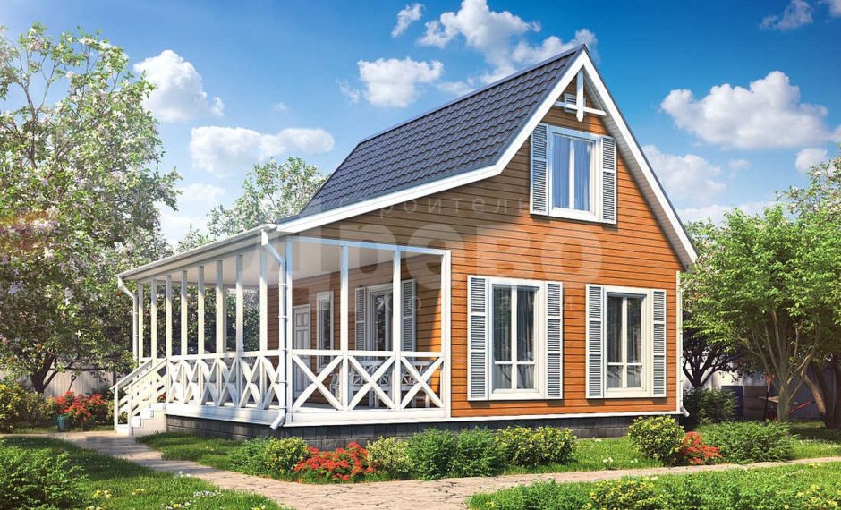 Пристрой к дому каркасный