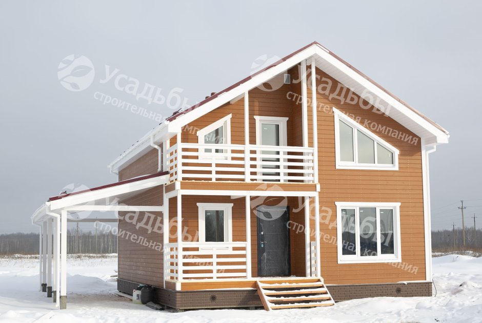 Дом с пристроенной верандой