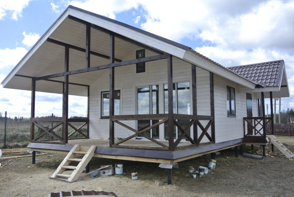 Пристройка к дому веранды