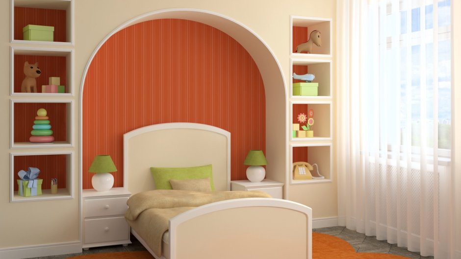 Арка в спальне