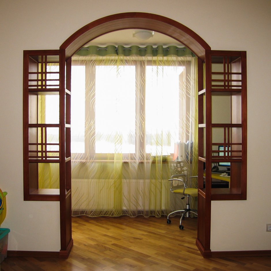 Арка с полочками