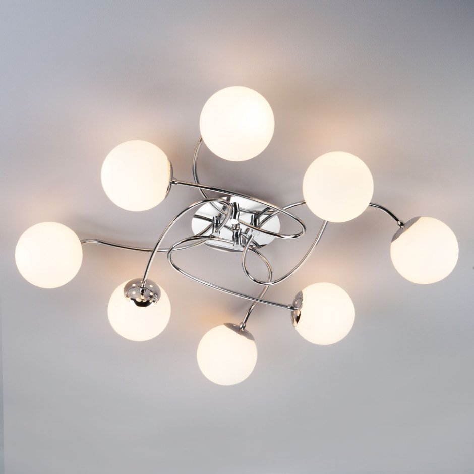 Потолочная люстра Eurosvet 30129/8 хром Lola