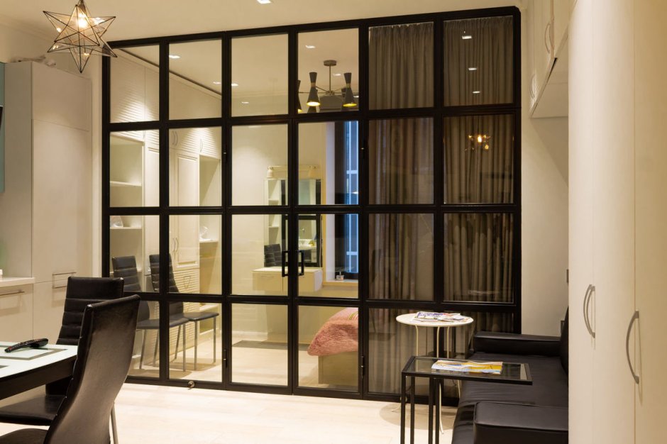 Раздвижные перегородки для зонирования пространства