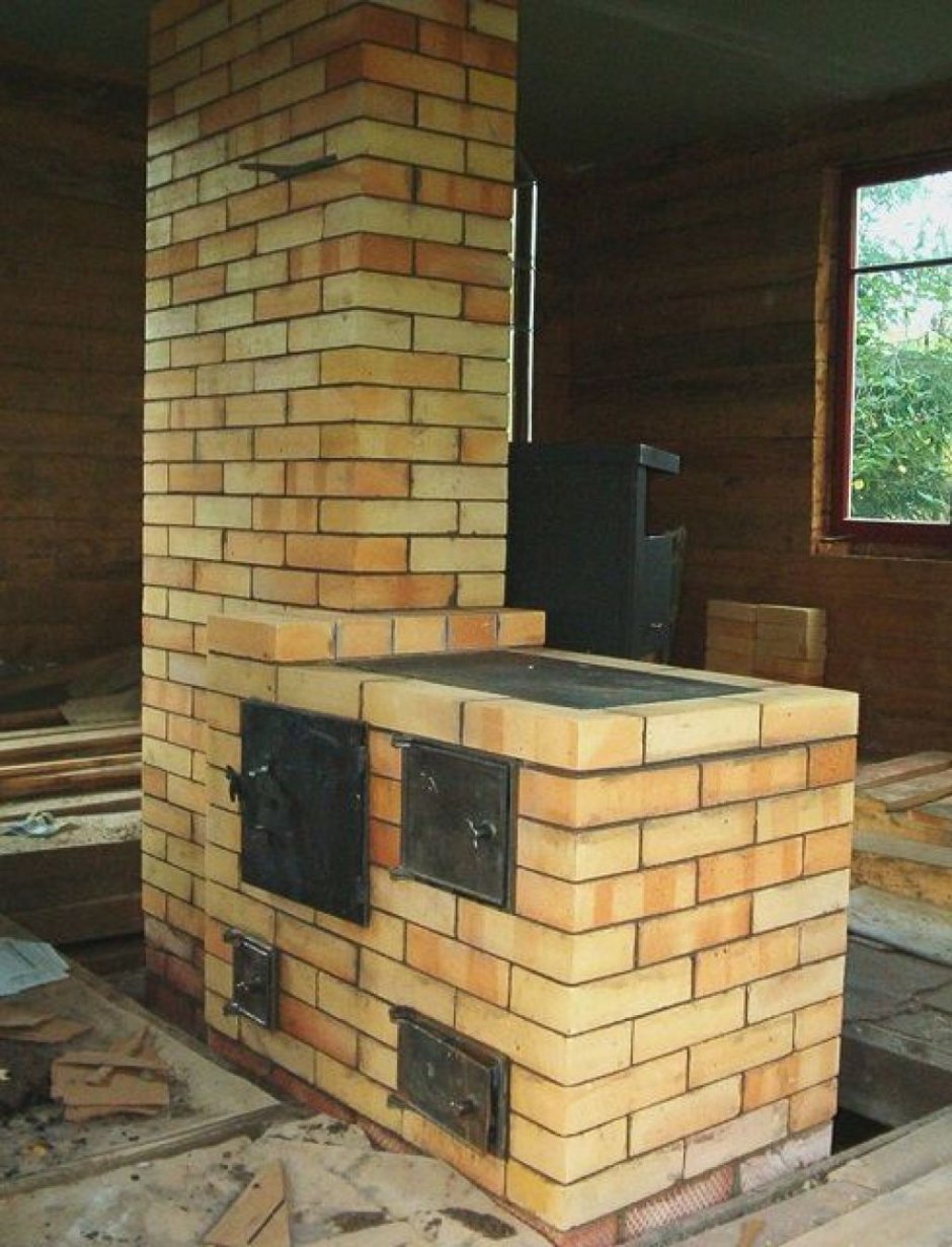 Кирпичная печь камин 1на1
