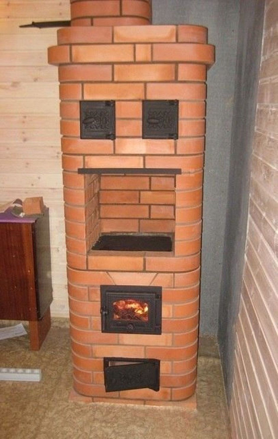 Печь отопительная кирпичная 500х1250