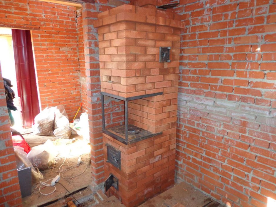 Отопительно варочная печь шведка голландка