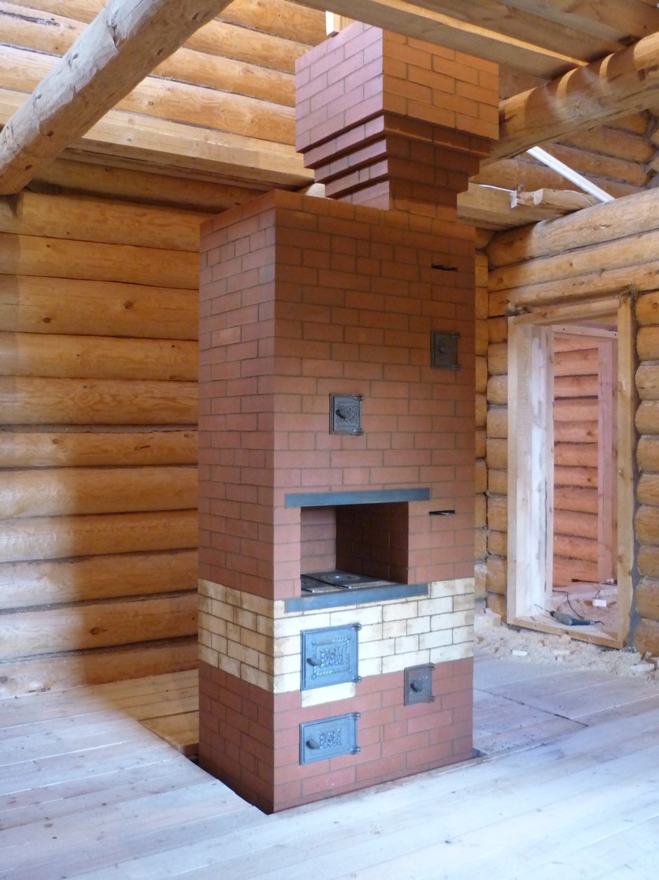 Кирпичная печь шведка отопительно-варочная