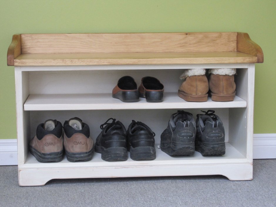 Обувница из двух спилов