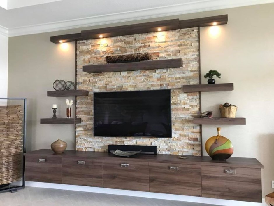 Мини стенки без ниши под телевизор