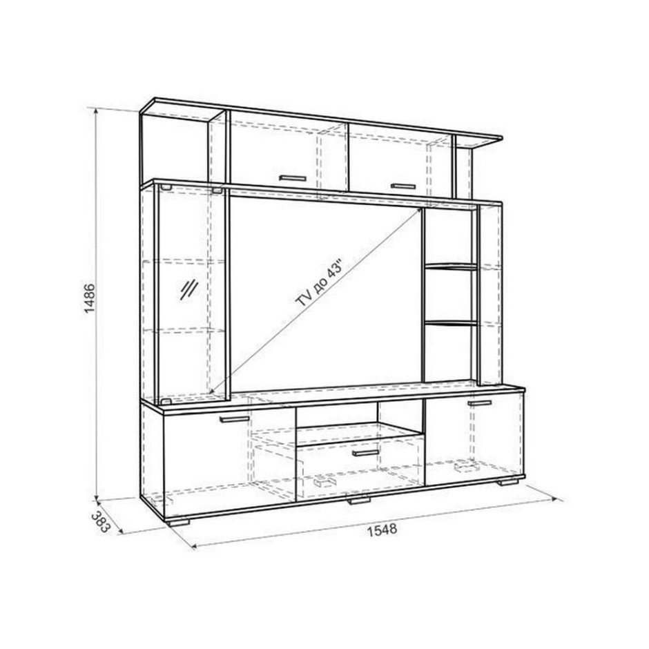 Мини-стенка Ника (Мебельсон)
