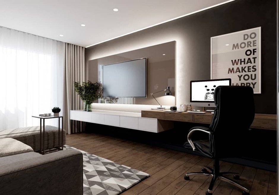 Телевизор в кабинете