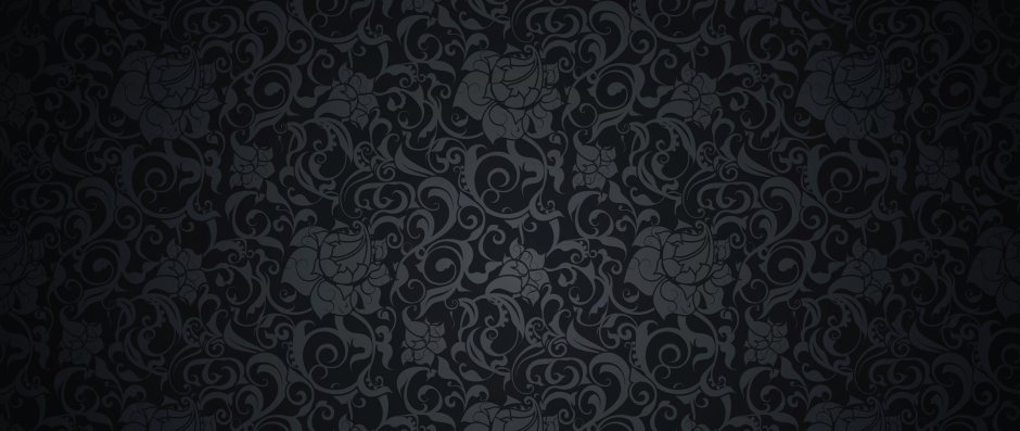 Черный фон с узорами