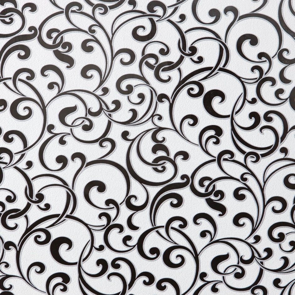 Обои белые с узором