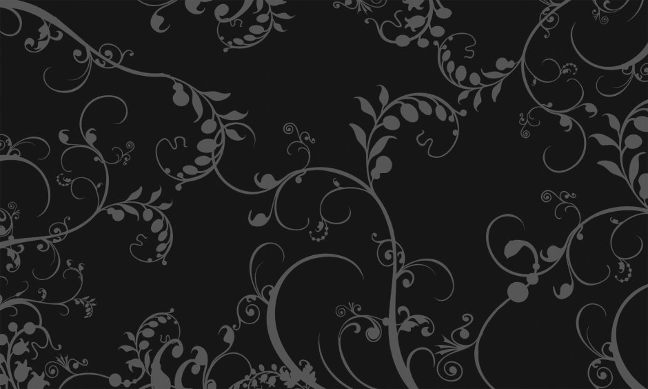 Черный фон с узорами
