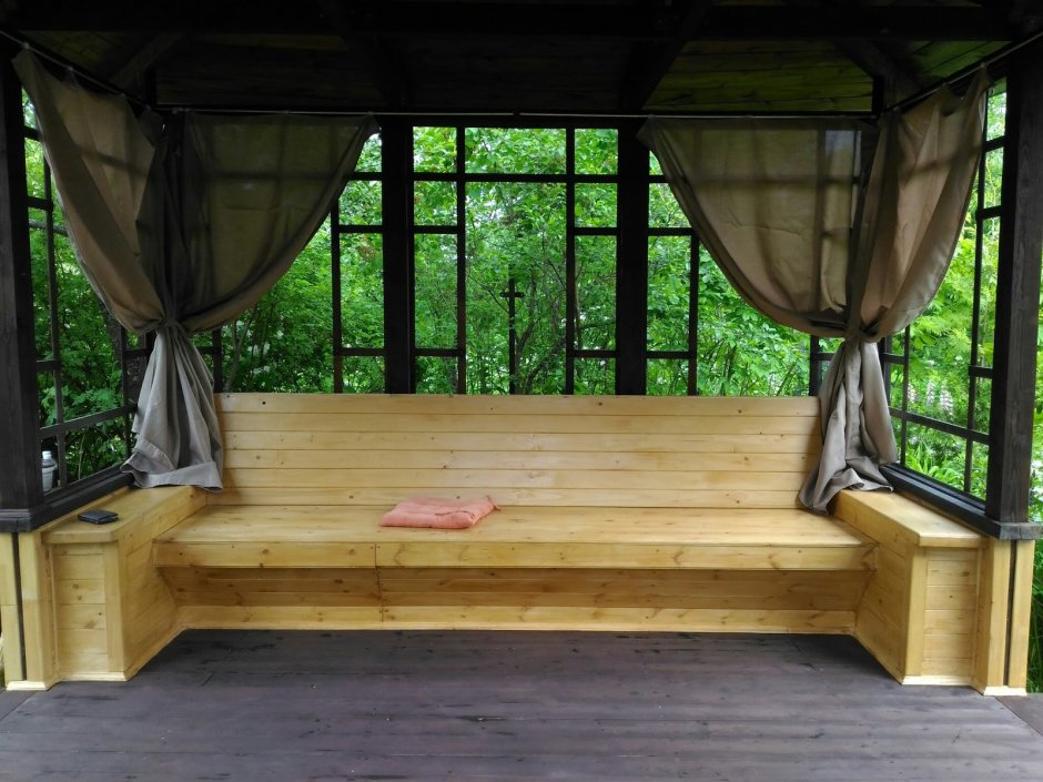 Мебель из поддонов на веранду