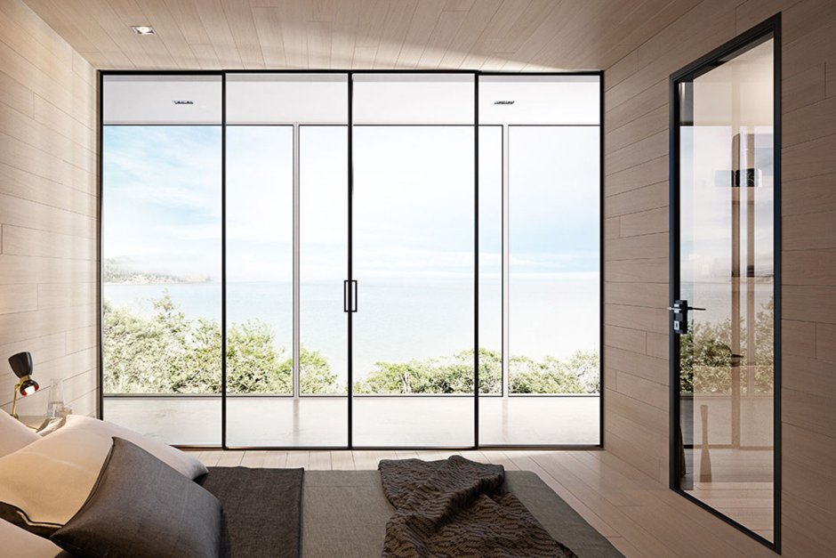 Раздвижные двери алюминий