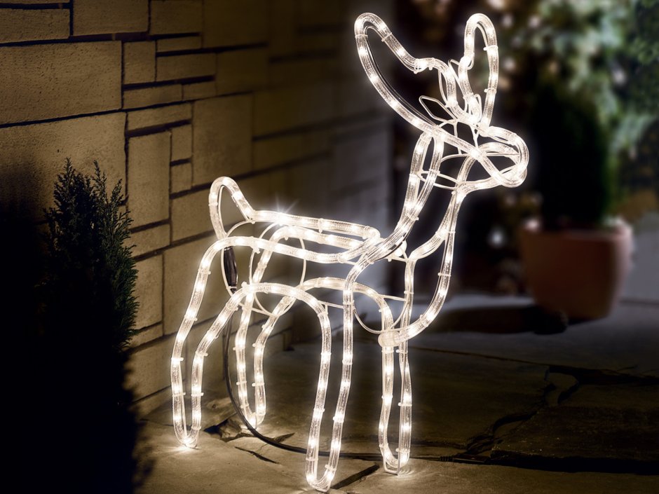 Олень новогодний светящийся