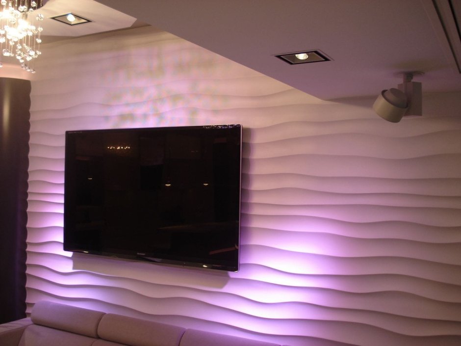 Панель для телевизора на стену с подсветкой