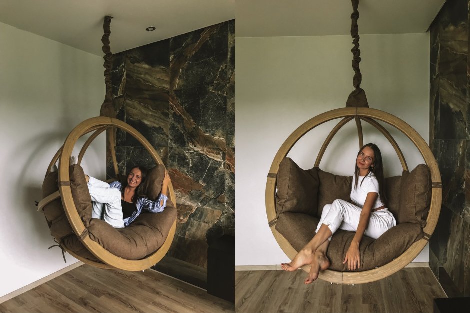 Подвесной гамак-кресло для квартиры