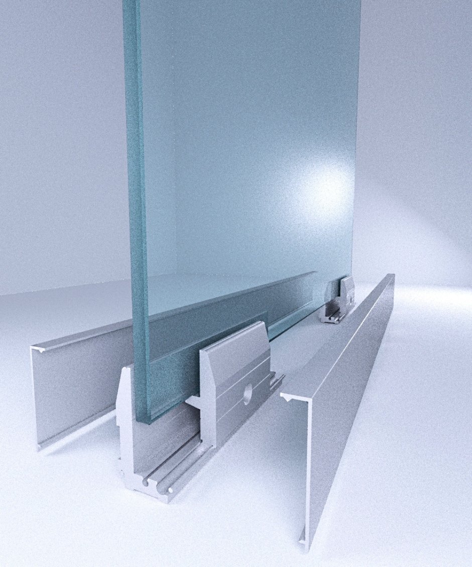 Алюминиевый профиль стекло t100