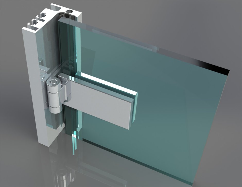 Зажимной профиль Orman-Glass h55