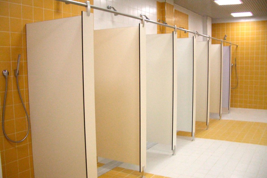 Перегородка душевая 1000х2000 общественные