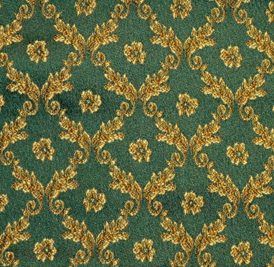 Золотистая ткань с узором