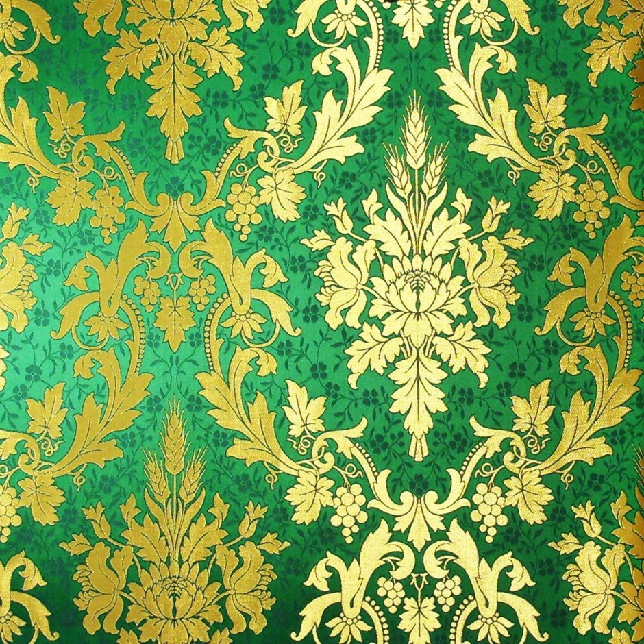 Изумрудный фон с узорами