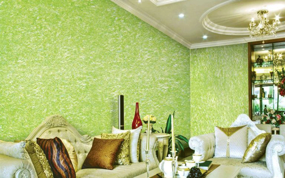 Шёлковая штукатурка в интерьере