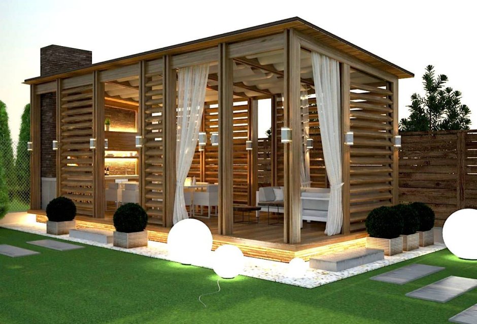 Современные беседки