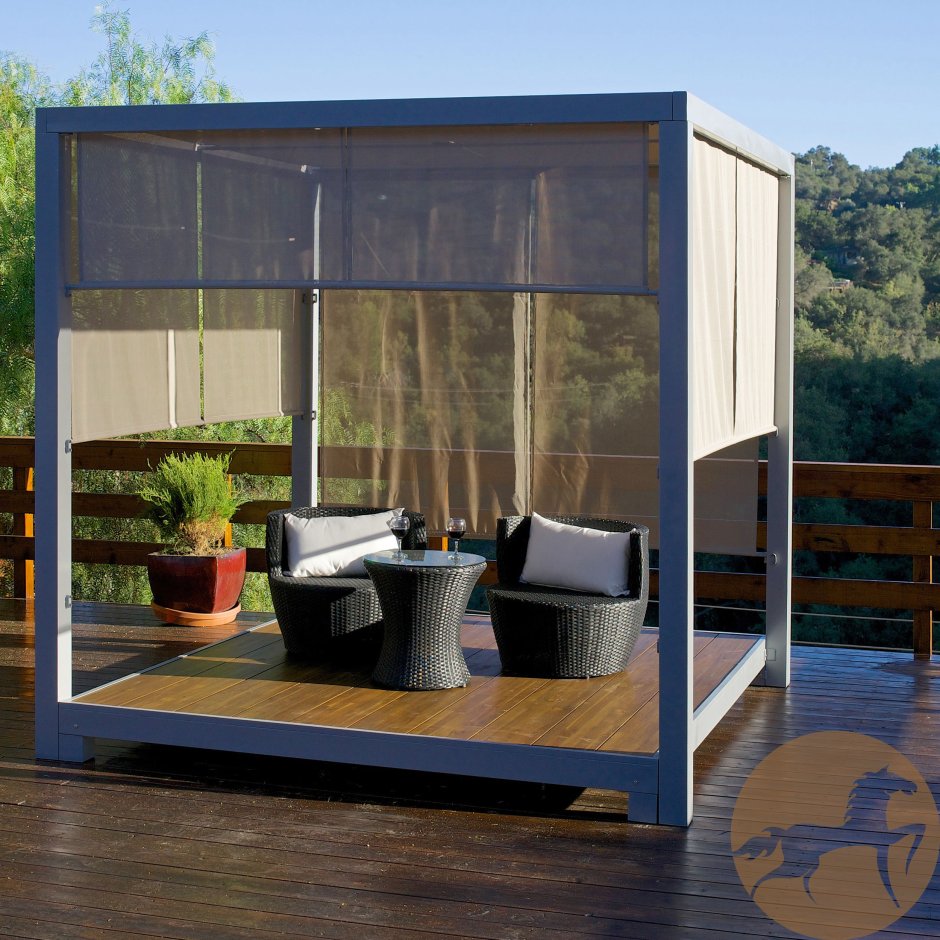 Беседка куб для дачи