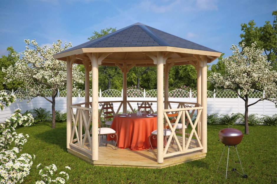 Wooden Gazebo беседки