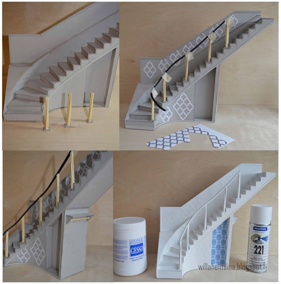 Лестница из картона