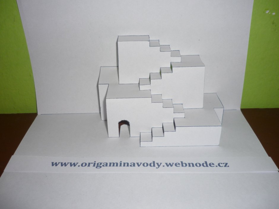 Киригами домик