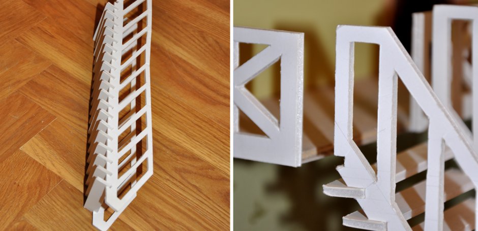 Лесенка из картона