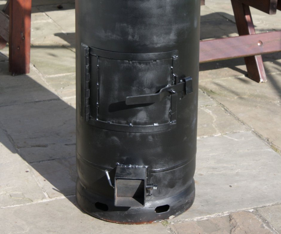 Печь из газового баллона 50 л